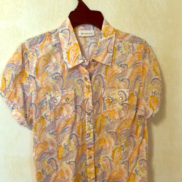 Five Retro, cowgirl, summer snap shirts. - Picture 2 of 7